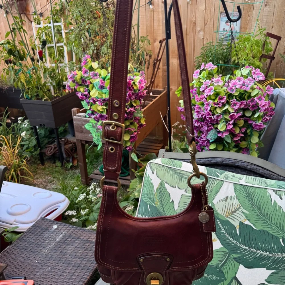 Coach 65th Anniversary Legacy Leather Whiskey Hippie Crossbody Bag 10325 - Picture 12 of 15